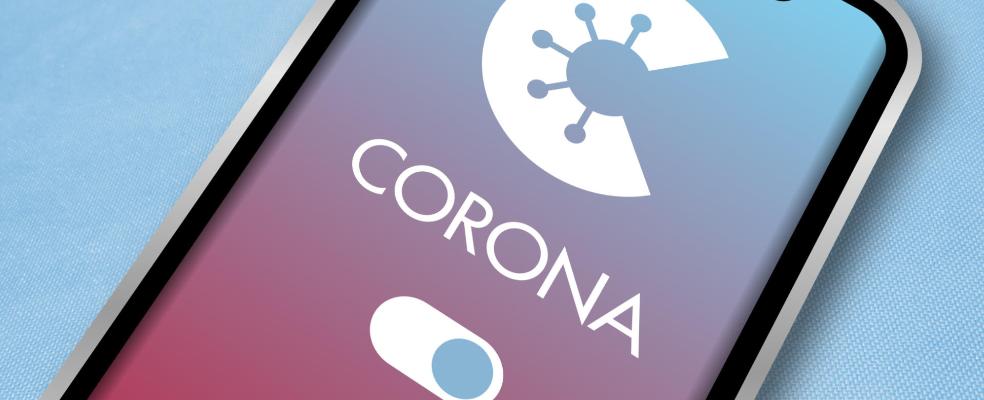 Corona App auf einem Smartphone